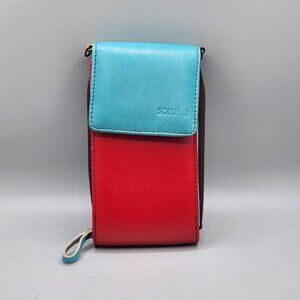 Soruka Multi Color Leather EVA Phone Bag And Wallet Cross Body No Strap Travel